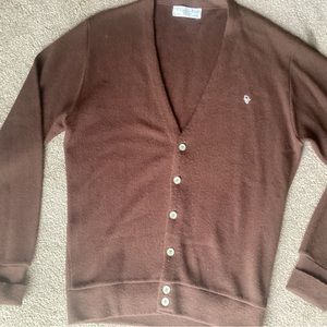CHRISTIAN DIOR MONSIEUR - Vgt cardigan, mens, brown size Large